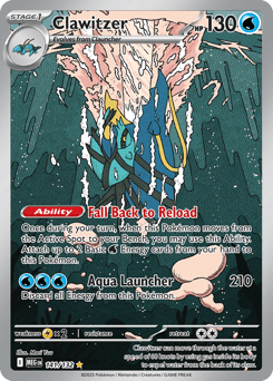 Clawitzer - Mega Evolution 141/132 Illustration Rare reference photo 1