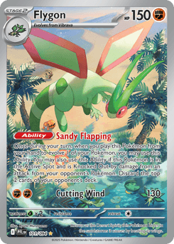 Flygon - Phantasmal Flames 101/094 Illustration Rare reference photo 1