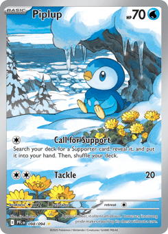 Piplup - Phantasmal Flames 098/094 Illustration Rare reference photo 1